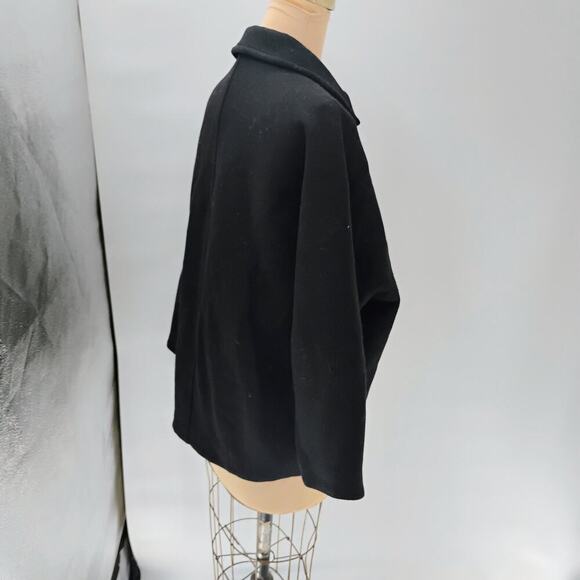ZARA Cropped Manteco Wool Coat/ Oversized Fit/Size XS thick oversized double - Picture 9 of 14